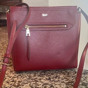 DKNY Burgundy Crossbody Bag